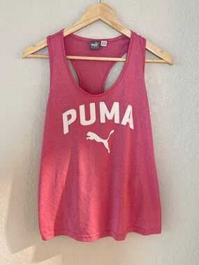 Puma Heathered Rose Racerback Logo Tank
